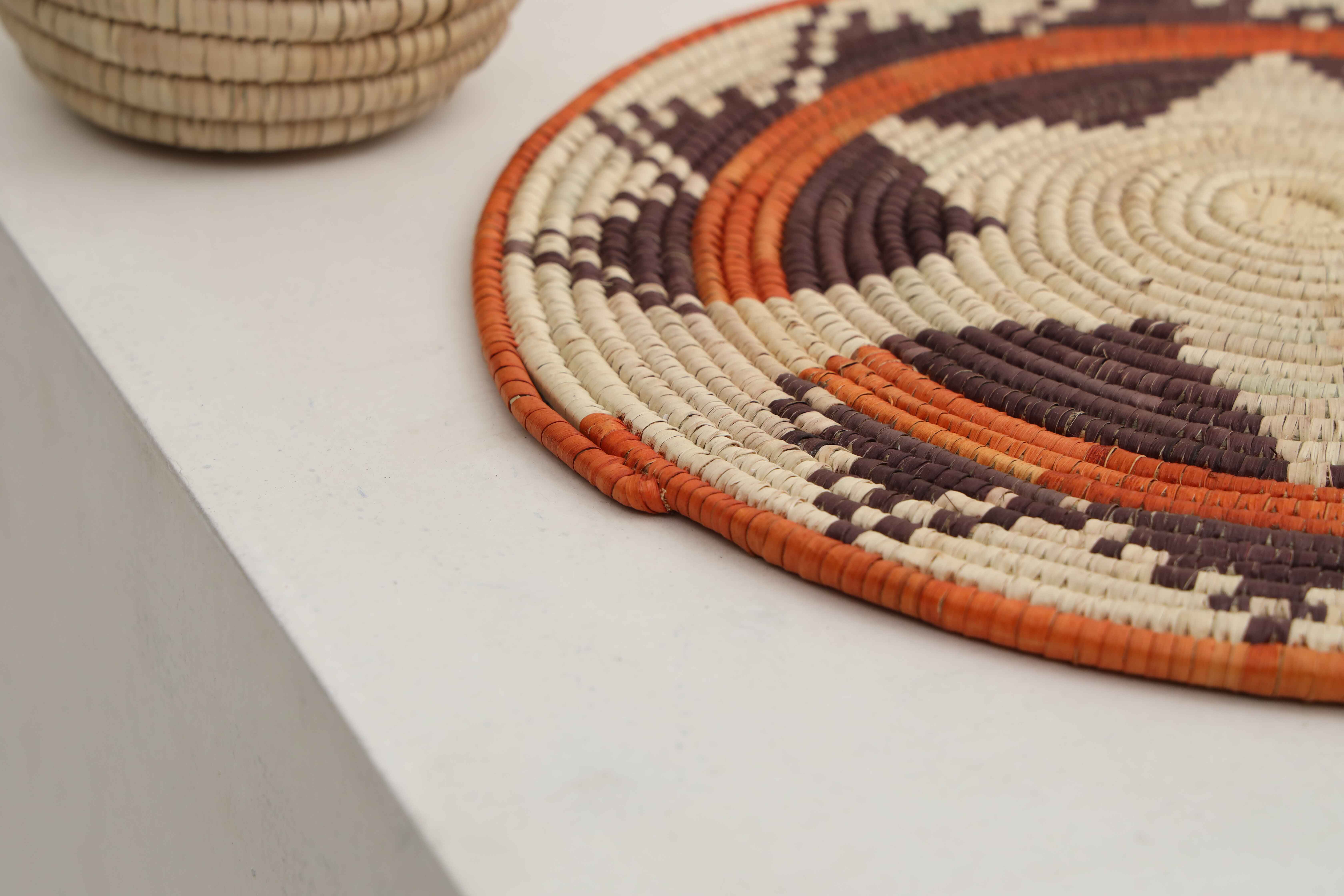 HAND WOVEN WEDDING FLAT MAT BASKETS