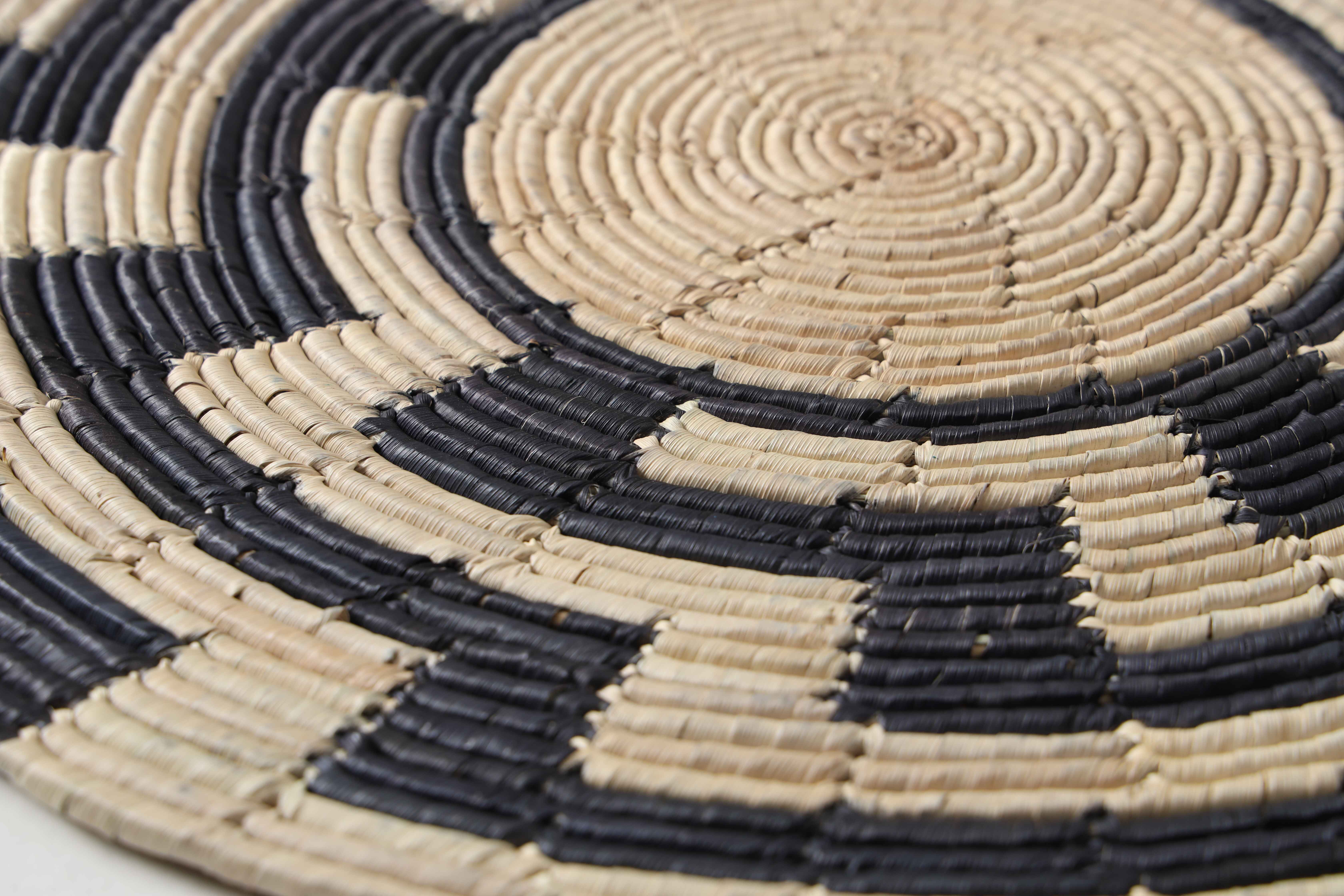 HAND WOVEN THIN MAT BASKETS (NIBV)