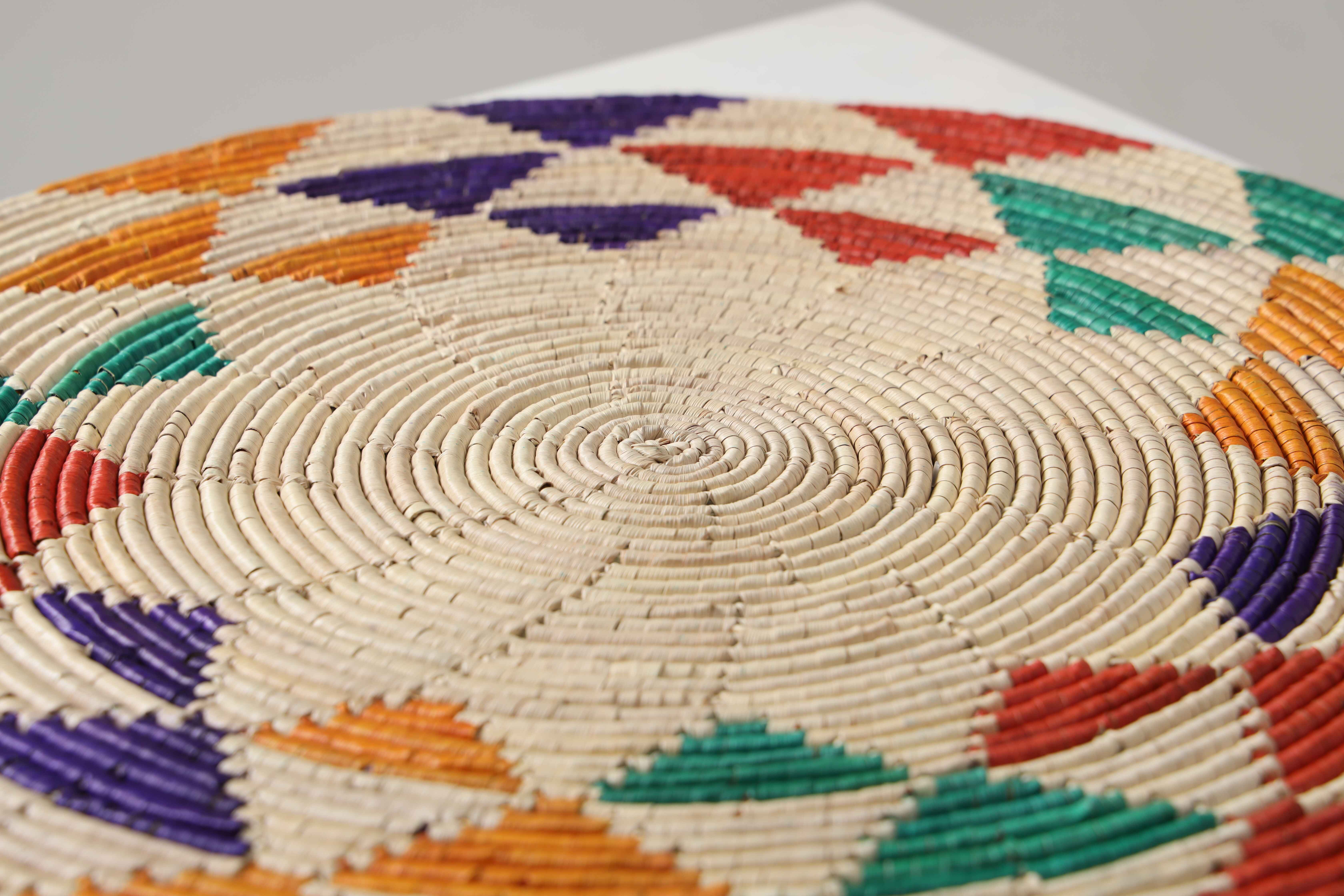 HAND WOVEN THIN MAT BASKETS (NIBV)