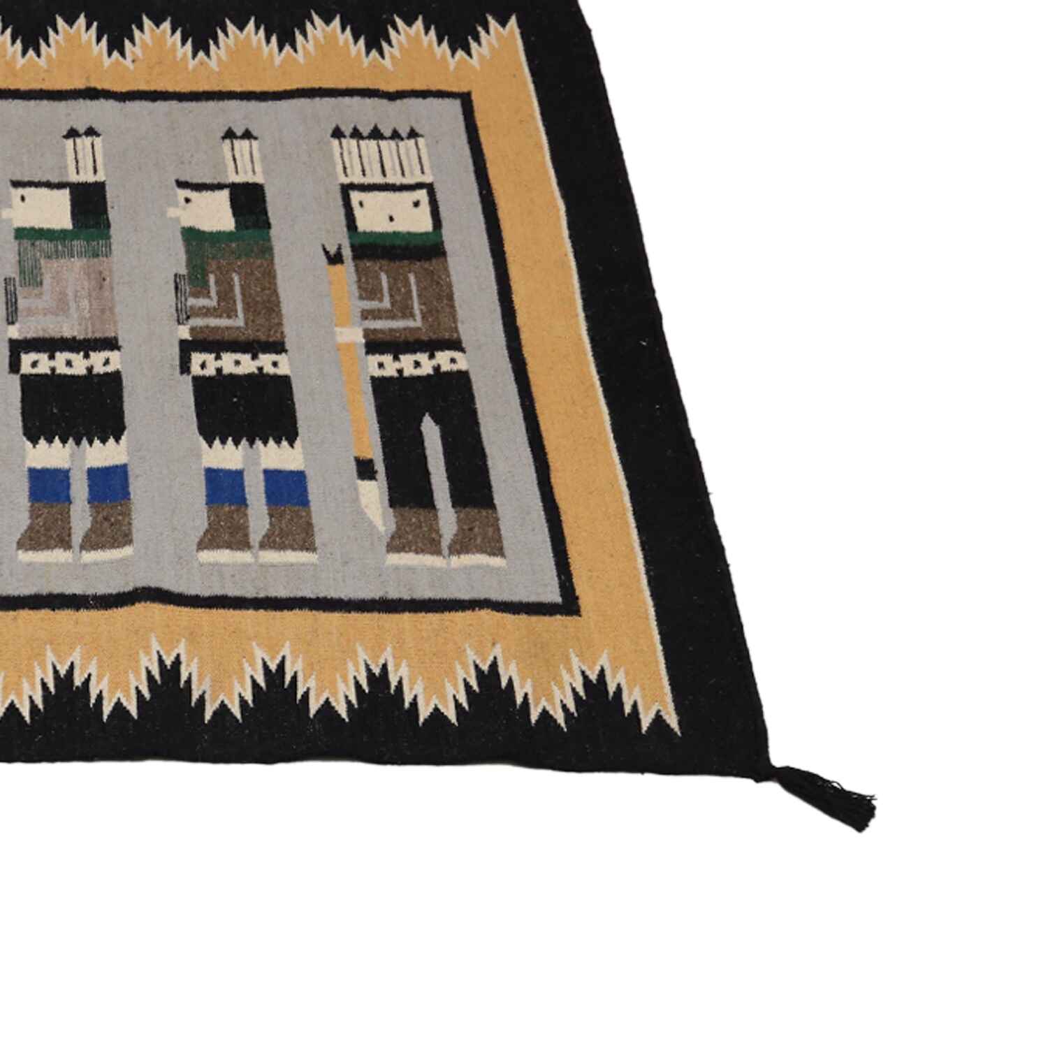 HAND WOVEN NATIVE STYLE COLLECTOR'S GRAND SOUTHWEST RUGS (NHWD)