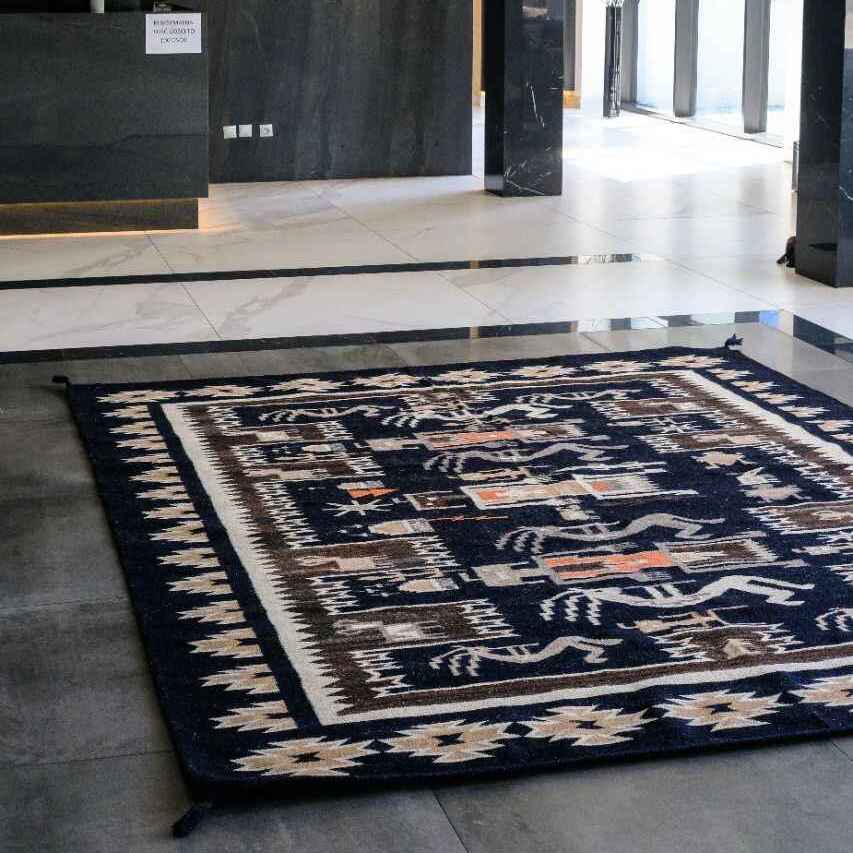 HAND WOVEN NATIVE STYLE COLLECTOR'S GRAND SOUTHWEST RUGS (NHWD)
