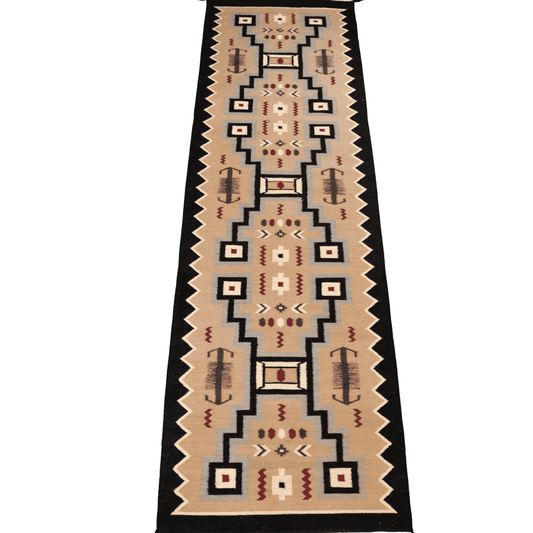 HAND WOVEN NATIVE STYLE COLLECTOR'S GRAND SOUTHWEST RUGS (NHWD)