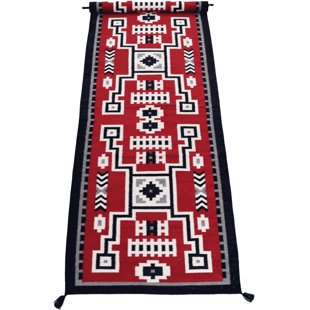 HAND WOVEN NATIVE STYLE COLLECTOR'S GRAND SOUTHWEST RUGS (NHWD)