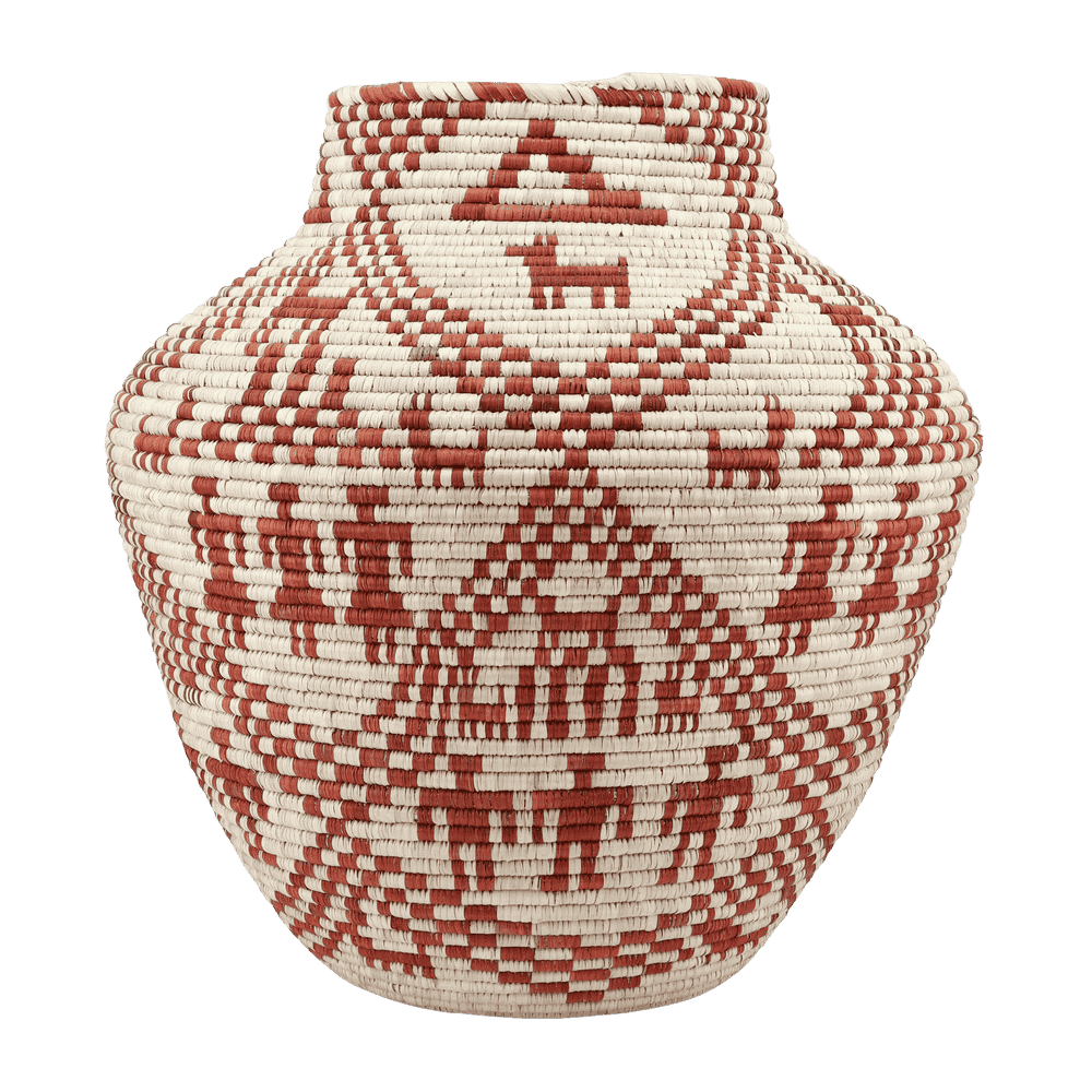 HAND WOVEN BELLY VASE BASKETS (NJAU)