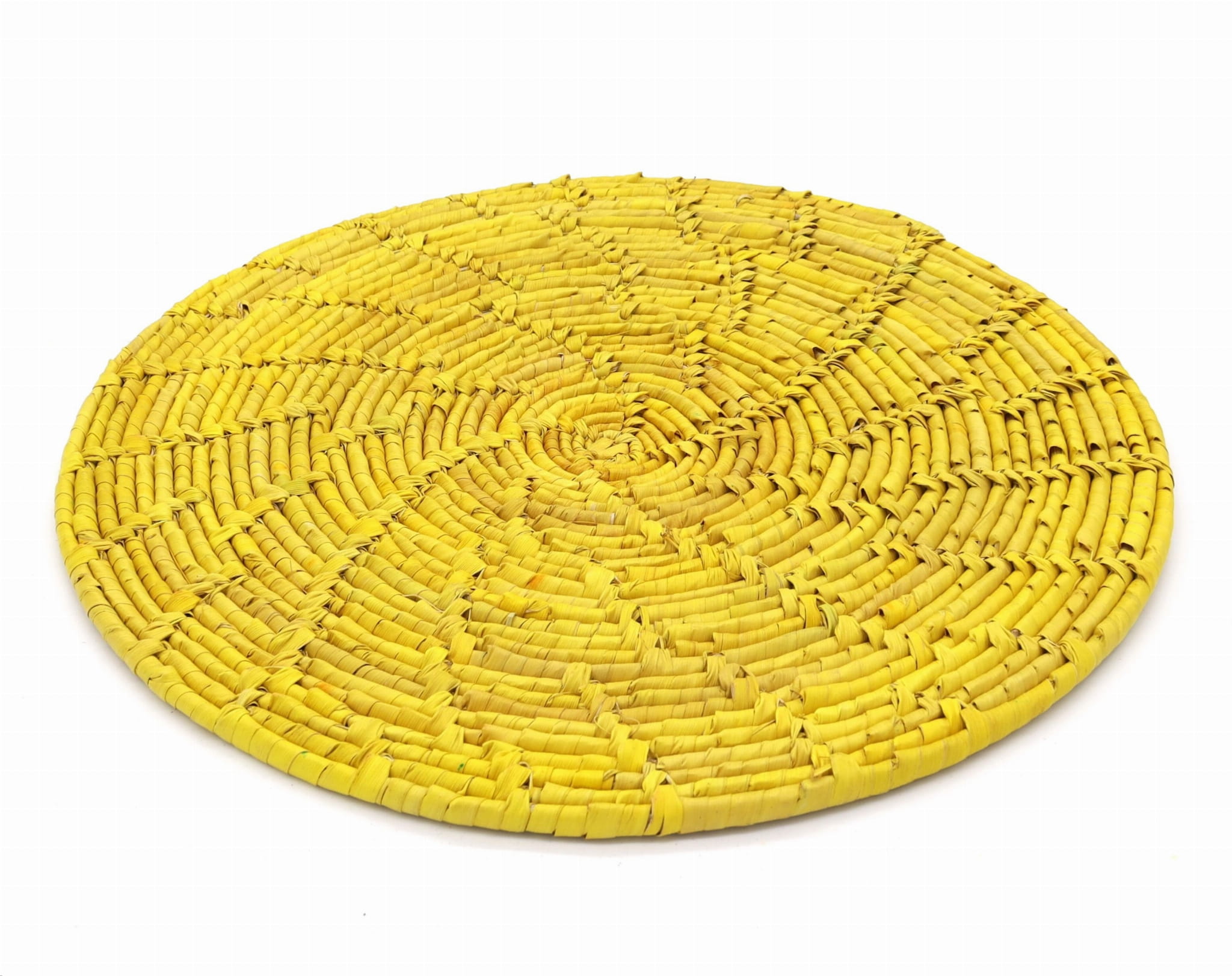 HAND WOVEN SINGLE COLOUR THIN MAT BASKETS (NIBW)