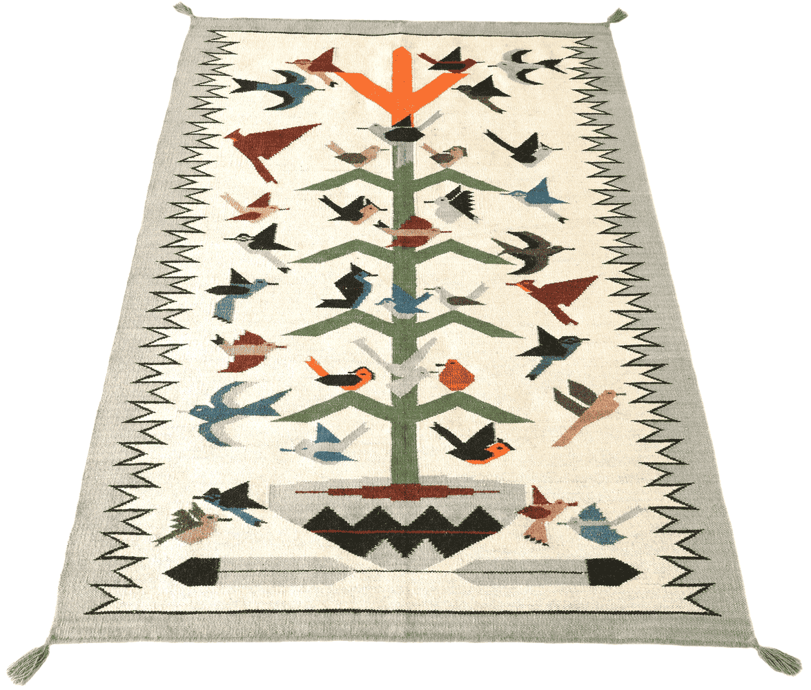 HAND WOVEN NATIVE STYLE COLLECTOR'S GRAND SOUTHWEST RUGS (NHWD)