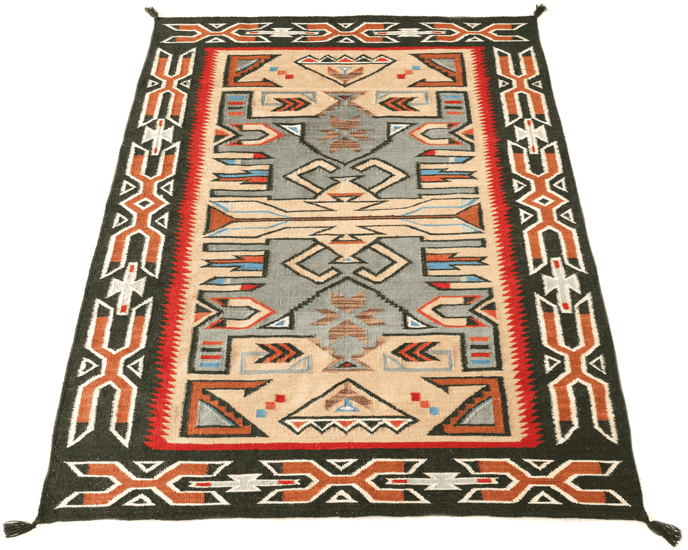 HAND WOVEN NATIVE STYLE COLLECTOR'S GRAND SOUTHWEST RUGS (NHWD)