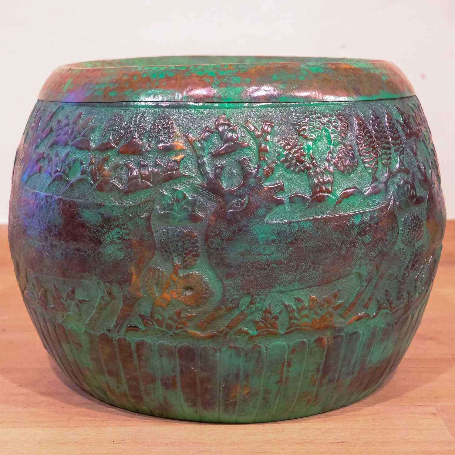 HAND BETEAN COPPER OTTOMAN(NTACO)