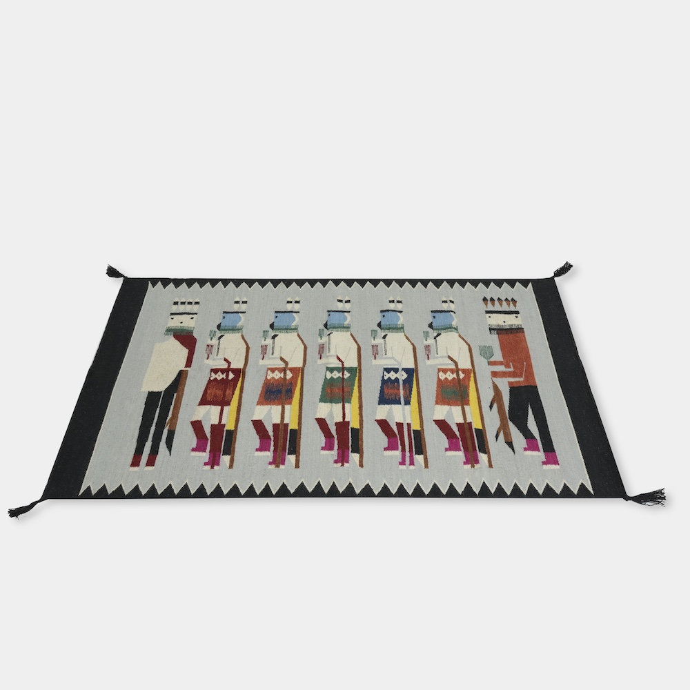 HAND WOVEN NATIVE STYLE COLLECTOR'S GRAND SOUTHWEST RUGS (NHWD)