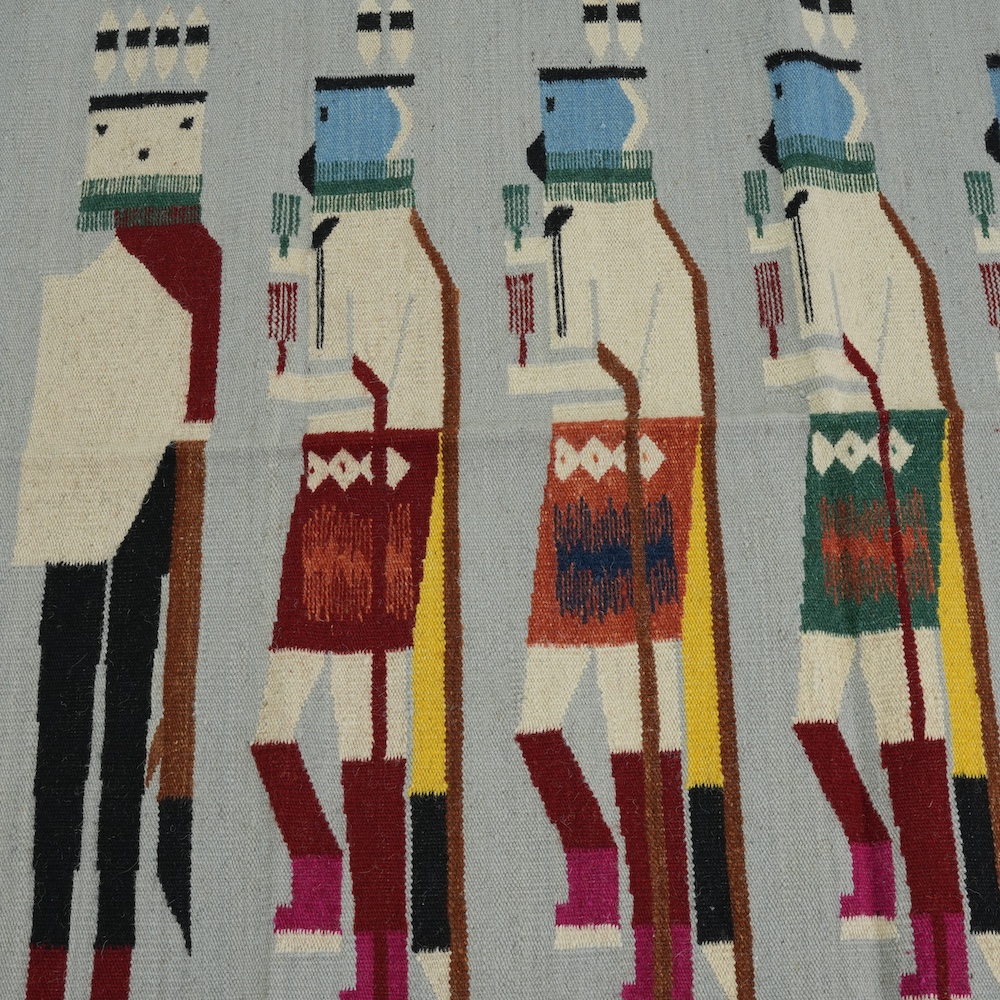 HAND WOVEN NATIVE STYLE COLLECTOR'S GRAND SOUTHWEST RUGS (NHWD)