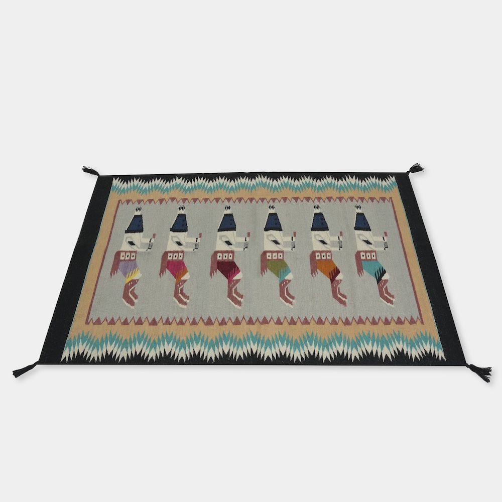 HAND WOVEN NATIVE STYLE COLLECTOR'S GRAND SOUTHWEST RUGS (NHWD)