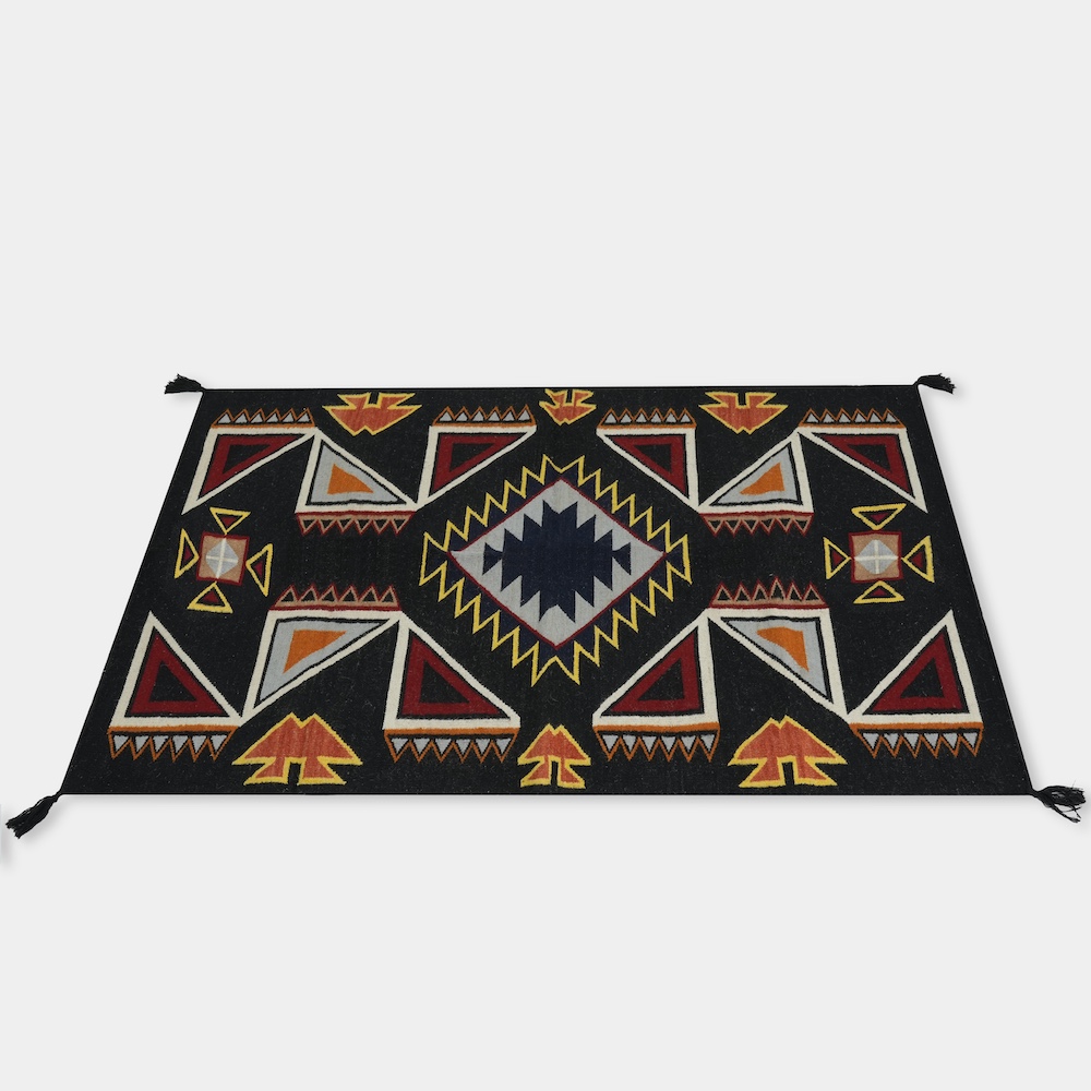 HAND WOVEN NATIVE STYLE COLLECTOR'S GRAND SOUTHWEST RUGS (NHWD)