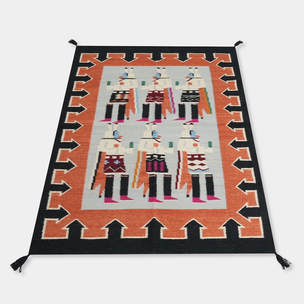 HAND WOVEN NATIVE STYLE COLLECTOR'S GRAND SOUTHWEST RUGS (NHWD)
