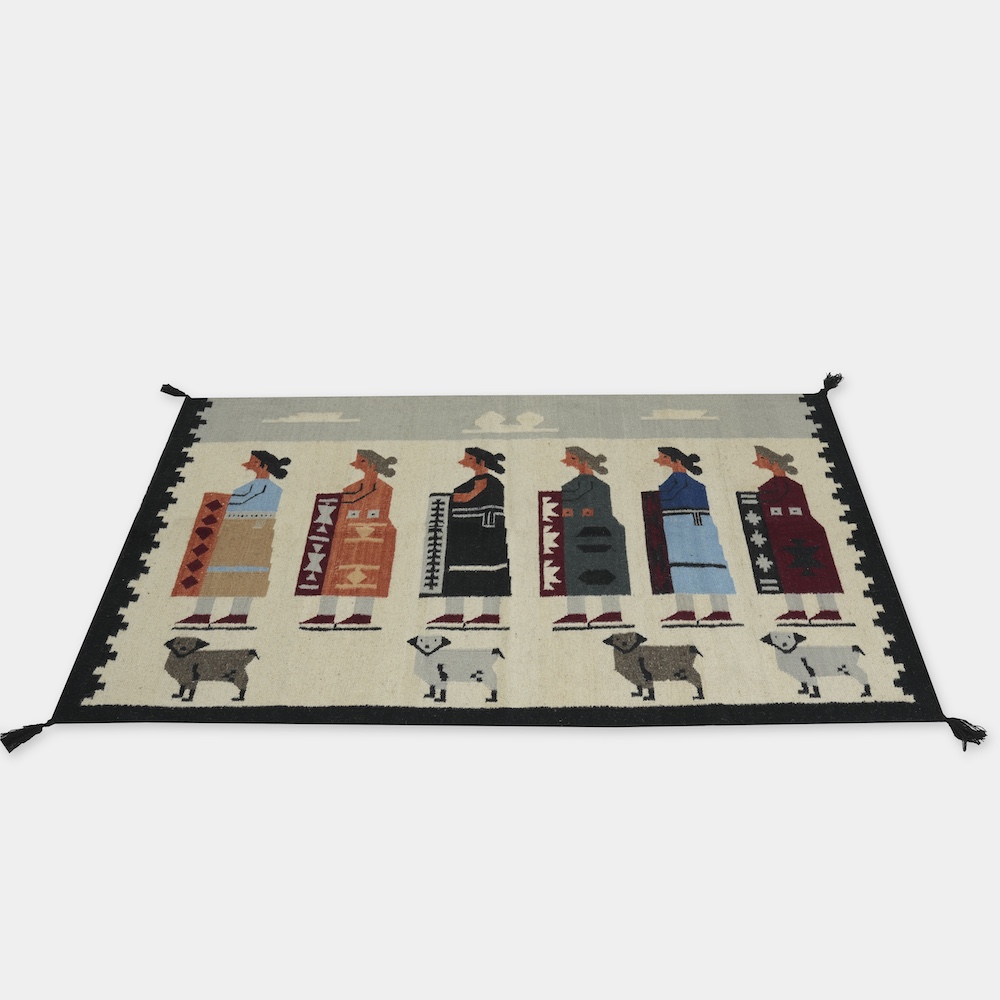HAND WOVEN NATIVE STYLE COLLECTOR'S GRAND SOUTHWEST RUGS (NHWD)