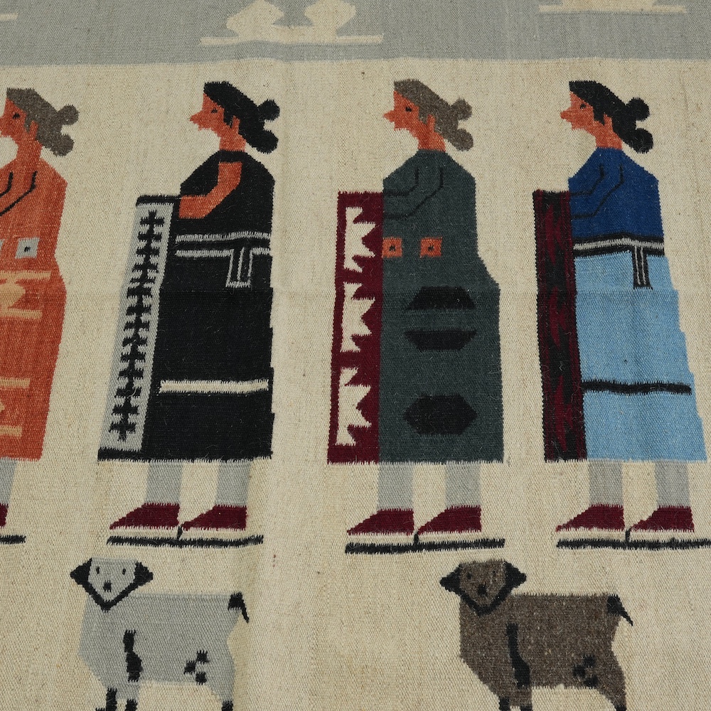 HAND WOVEN NATIVE STYLE COLLECTOR'S GRAND SOUTHWEST RUGS (NHWD)