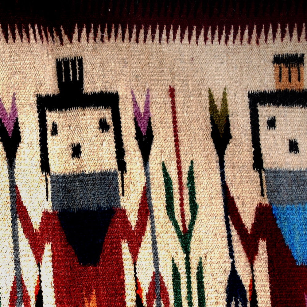HAND WOVEN NATIVE STYLE COLLECTOR'S GRAND SOUTHWEST RUGS (NHWD)
