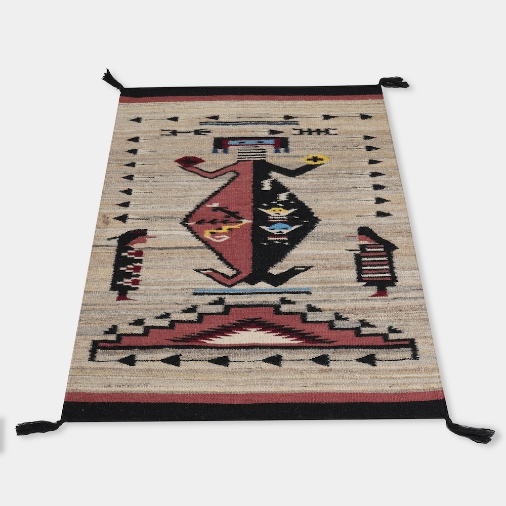 HAND WOVEN NATIVE STYLE COLLECTOR'S GRAND SOUTHWEST RUGS (NHWD)