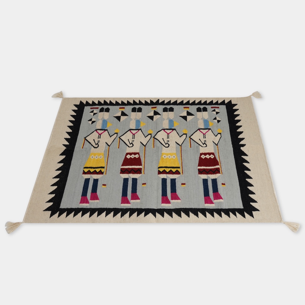 HAND WOVEN NATIVE STYLE COLLECTOR'S GRAND SOUTHWEST RUGS (NHWD)