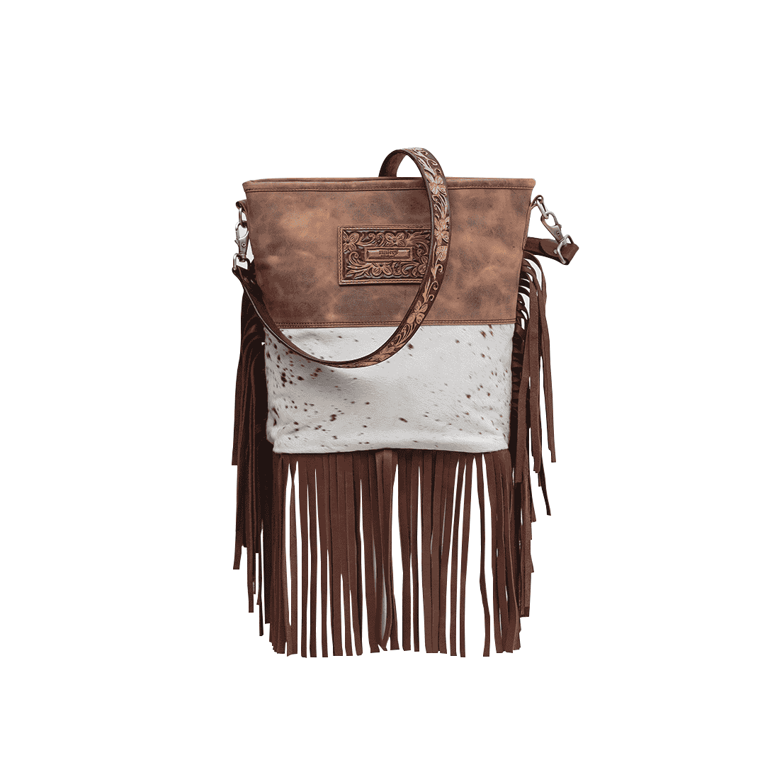 HAIR-ON-FRINGS TOTE BAGS