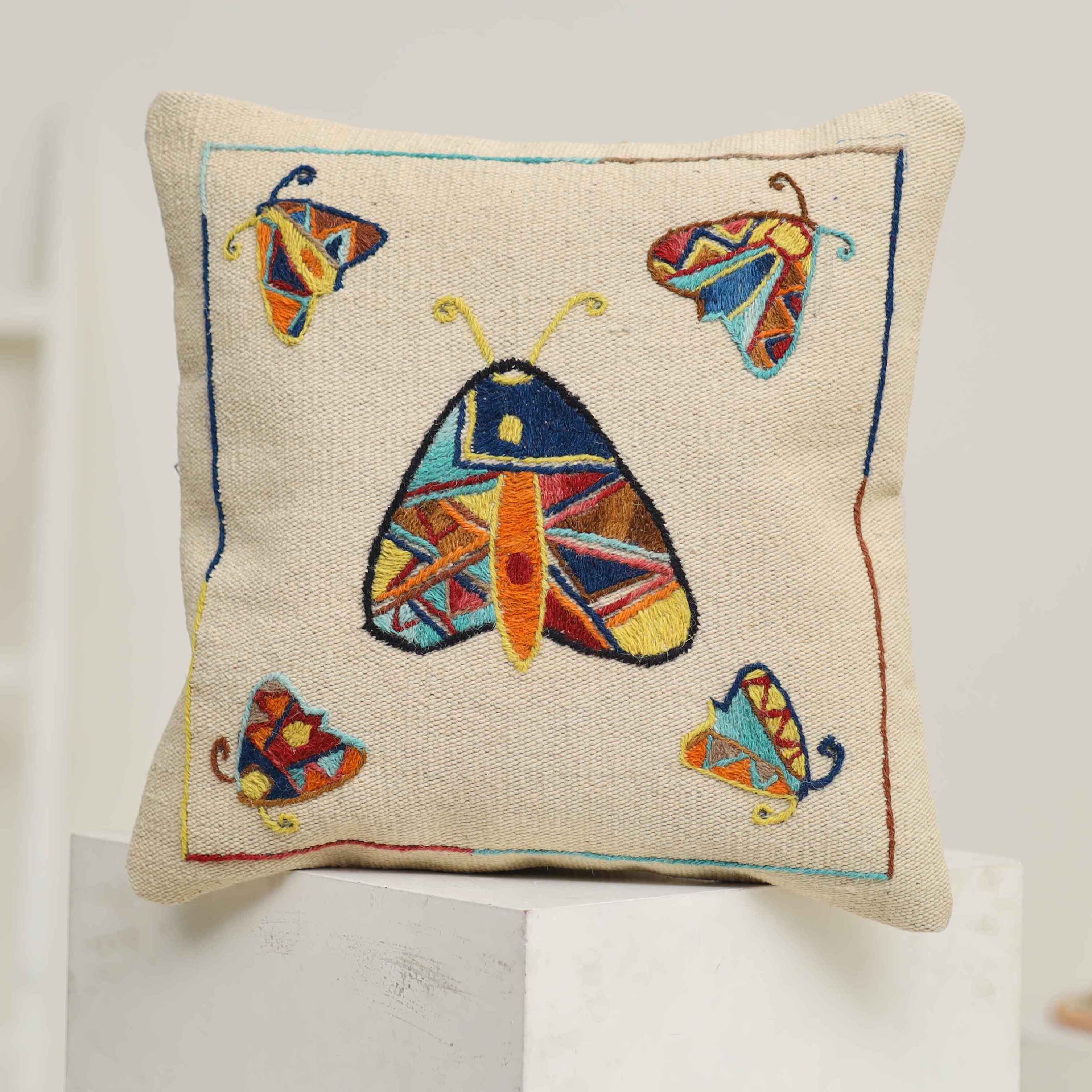 HAND EMBROIDERED THROWS/ CUSHIONS
