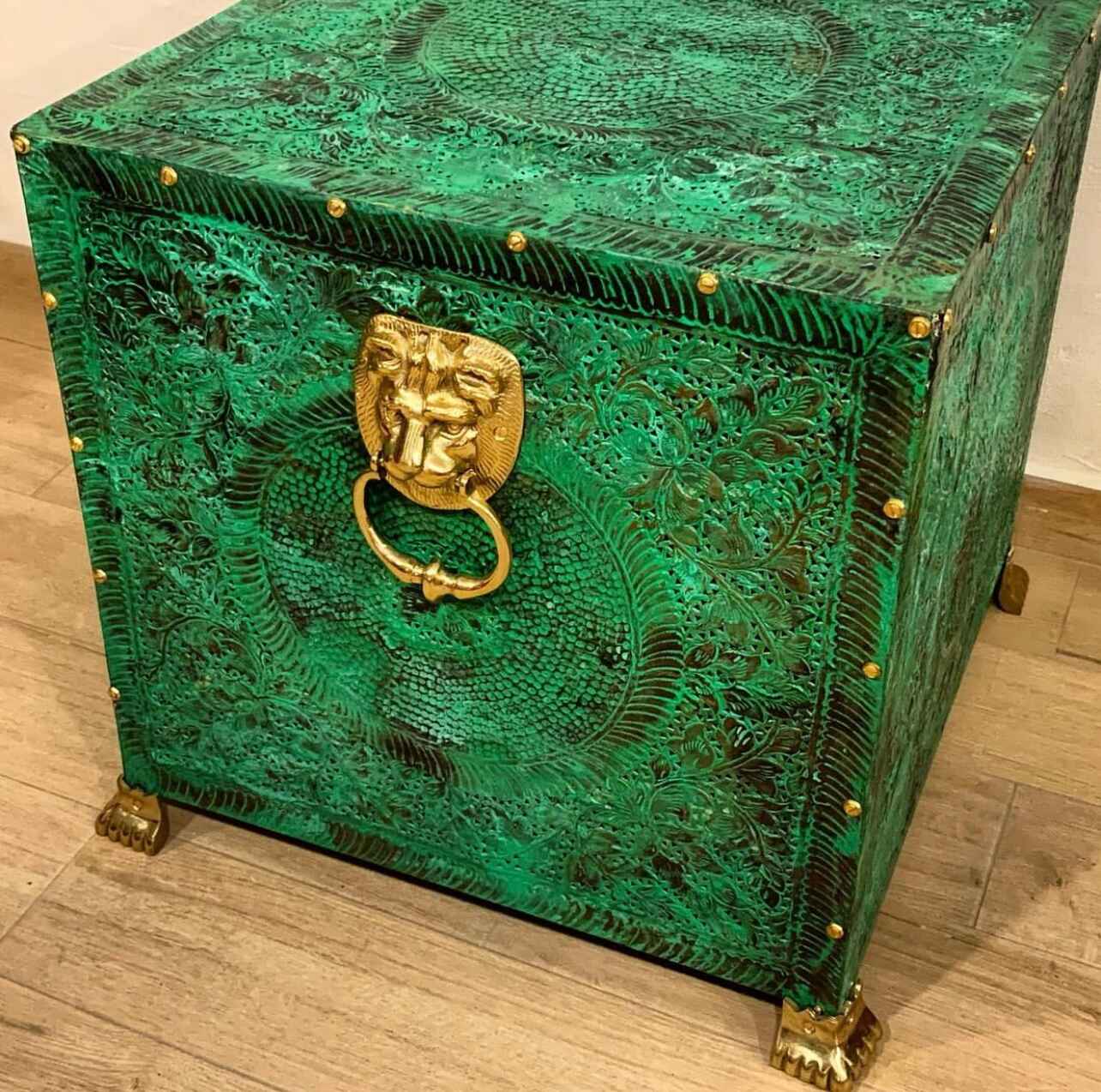 HAND BETEAN COPPER END TABLE (NTACT)