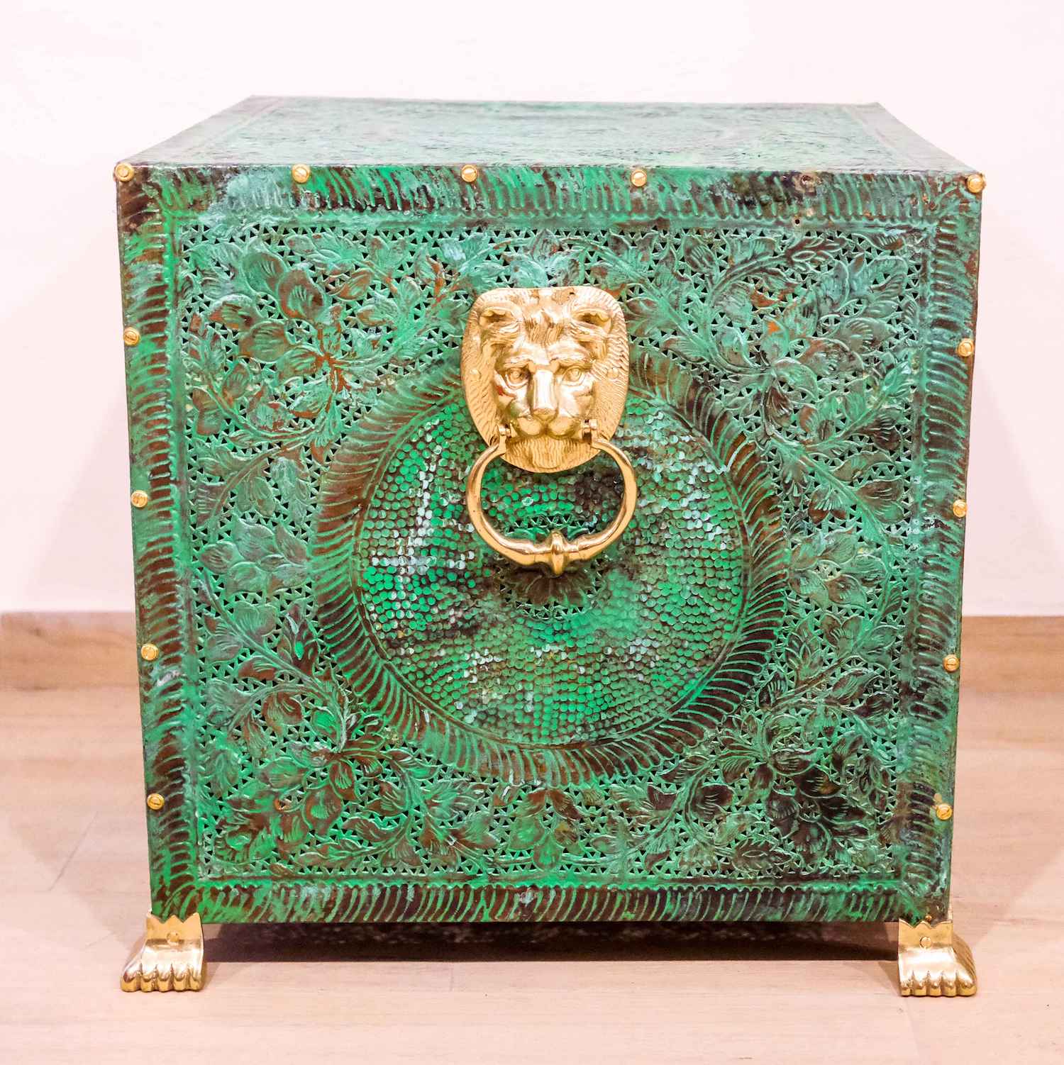 HAND BETEAN COPPER END TABLE (NTACT)