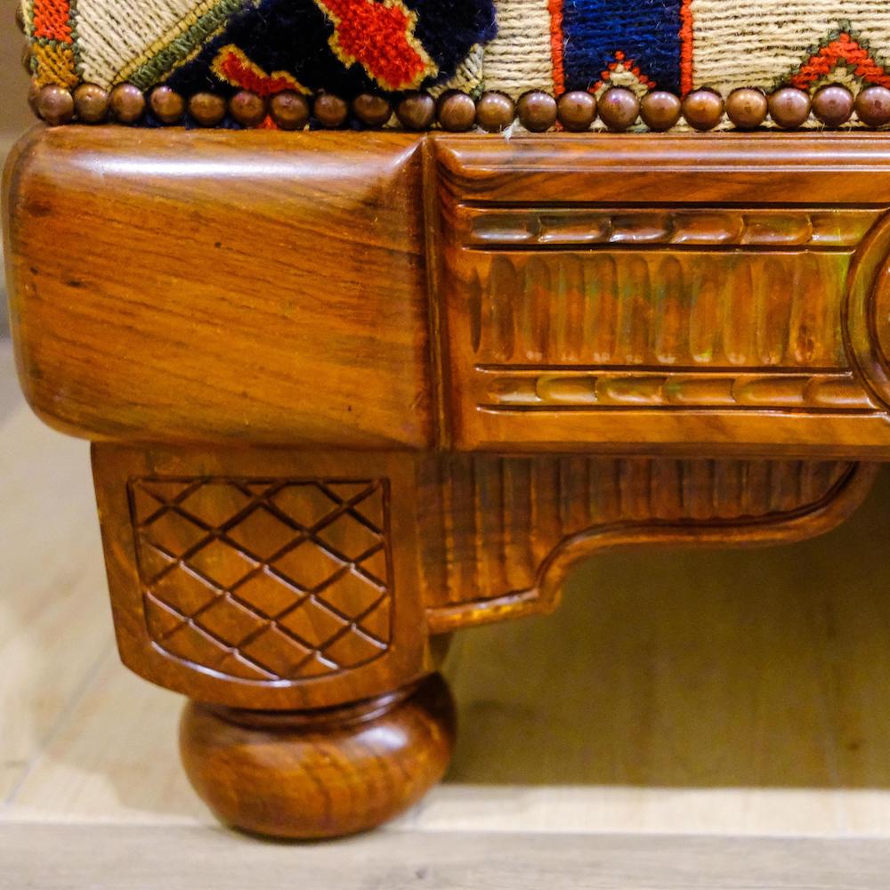 HAND CARVED UPHOLSTER HUB SOFA (HMHS)